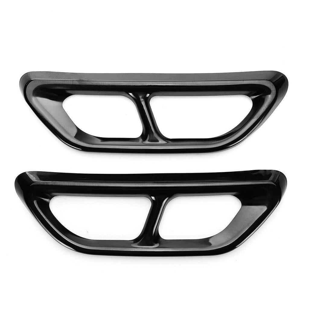 2x svart titan bakcylinder avgasrörsskydd för Honda Accord 2018-2021