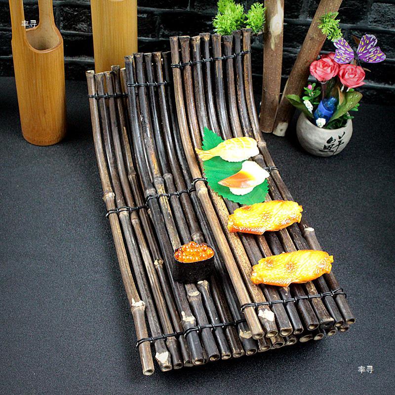 Sashimi & Seafood Bamboo Raft Decoration – Perfect for Hot Pot, Beef, BBQ, and Plating