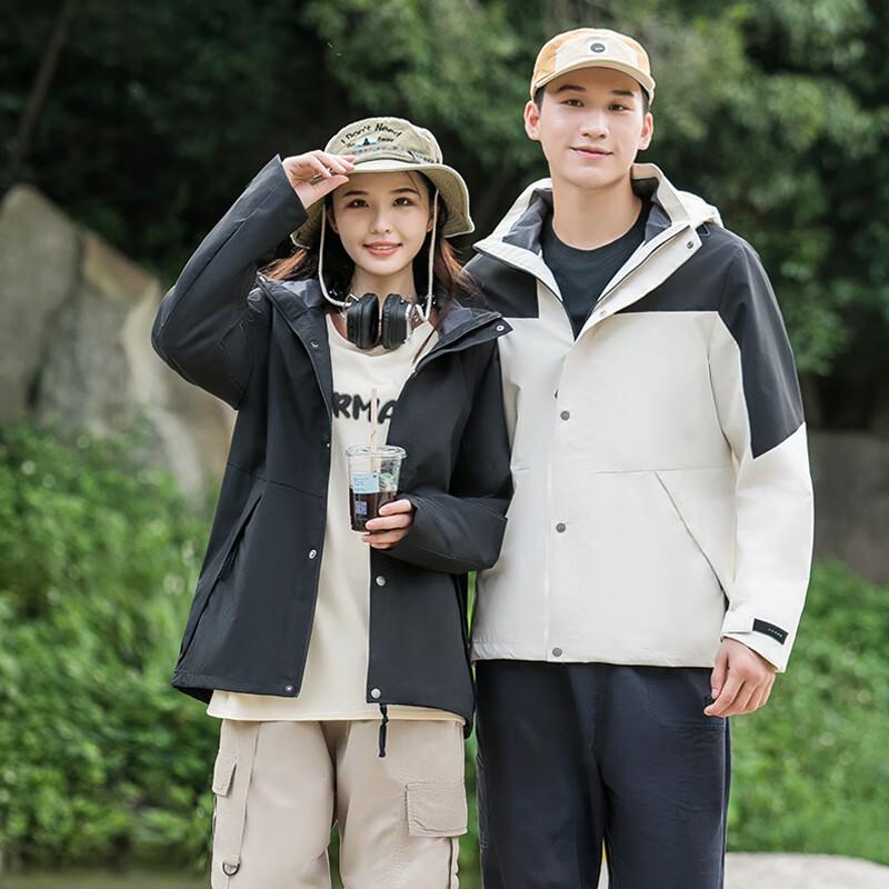 

JOHLIN DREAM Куртка-ветровка для пар, цветной блок 3XL