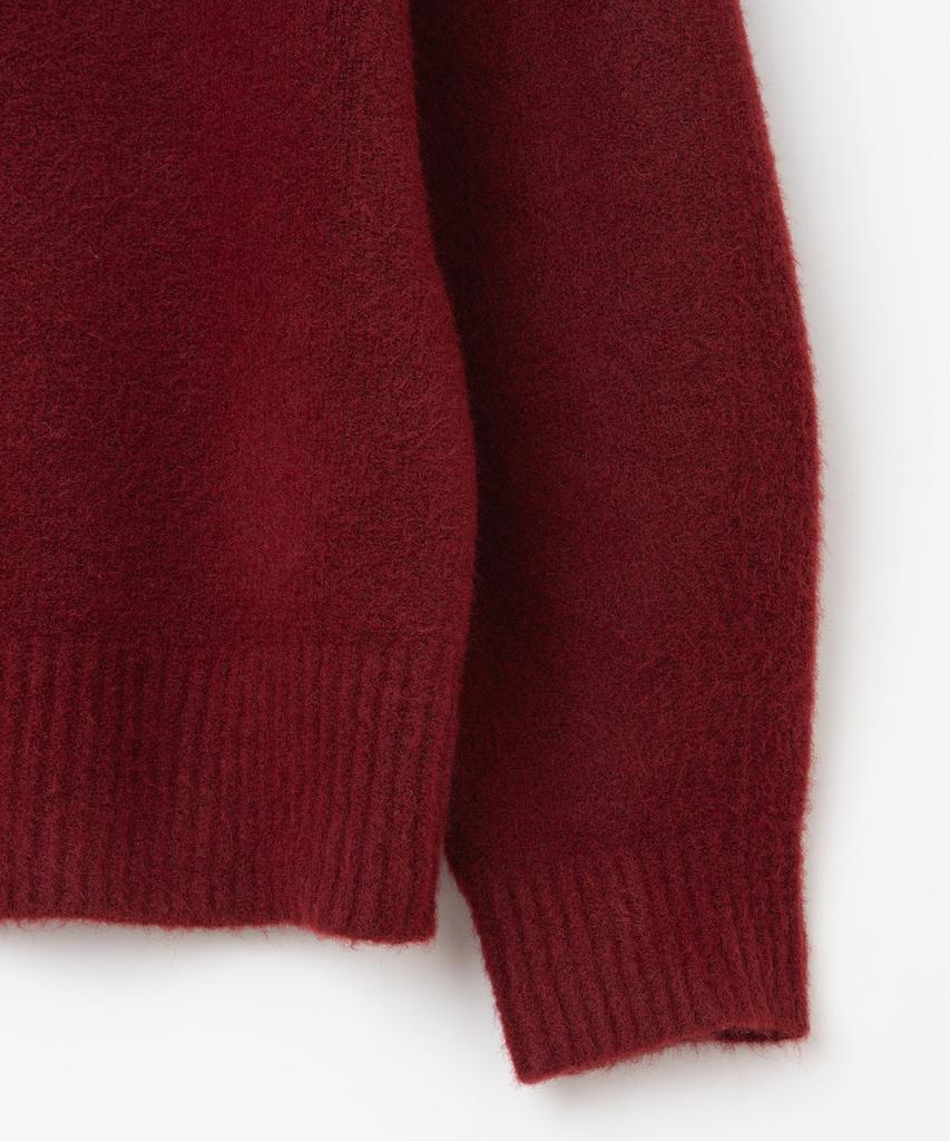 MILLO ARCHIVE Crop Silhouette V-Neck Knit [Red]