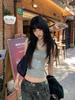 American vintage lace lace letter print tank top for women, new summer design stylish slim sleeveless top