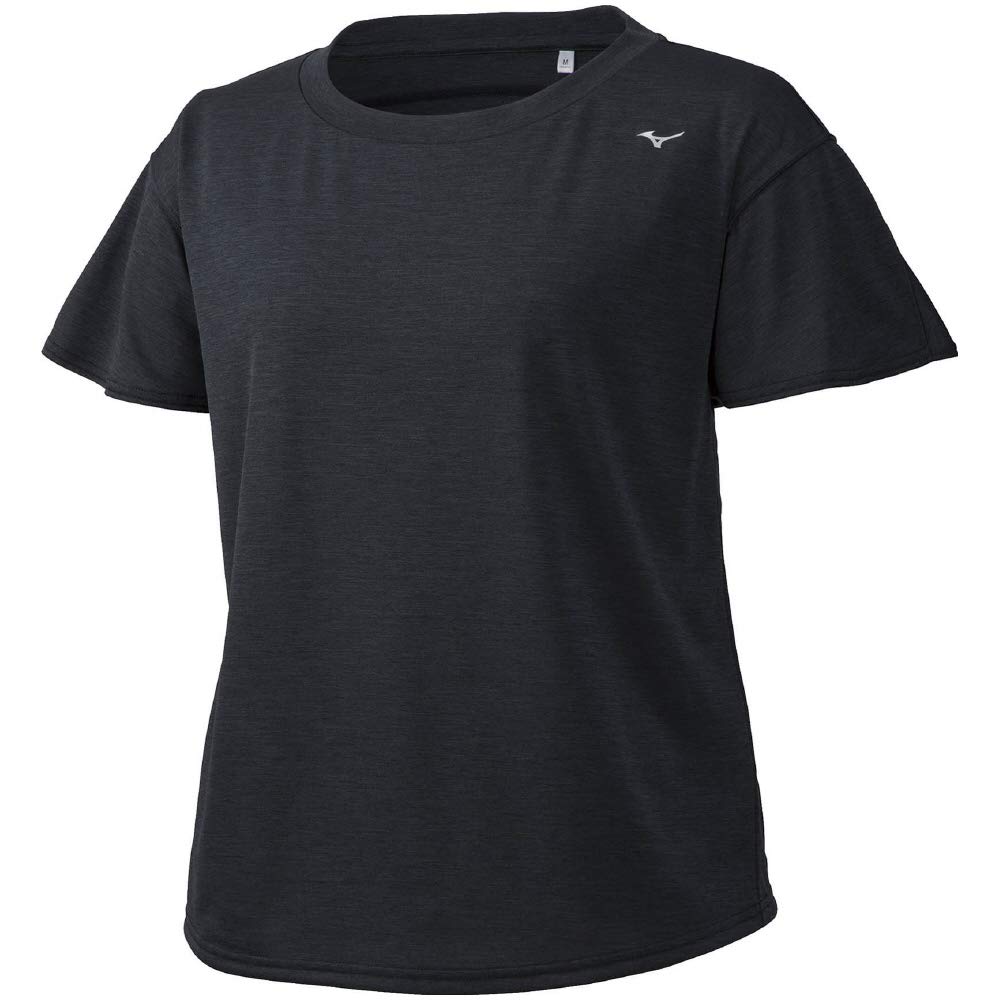 

Mizuno Training Black Size S Size Small to Japanese size Women s T-Shirt, Heather, (32MA9810), Moisture-Wicking, Quick-Drying, (equivalent S)