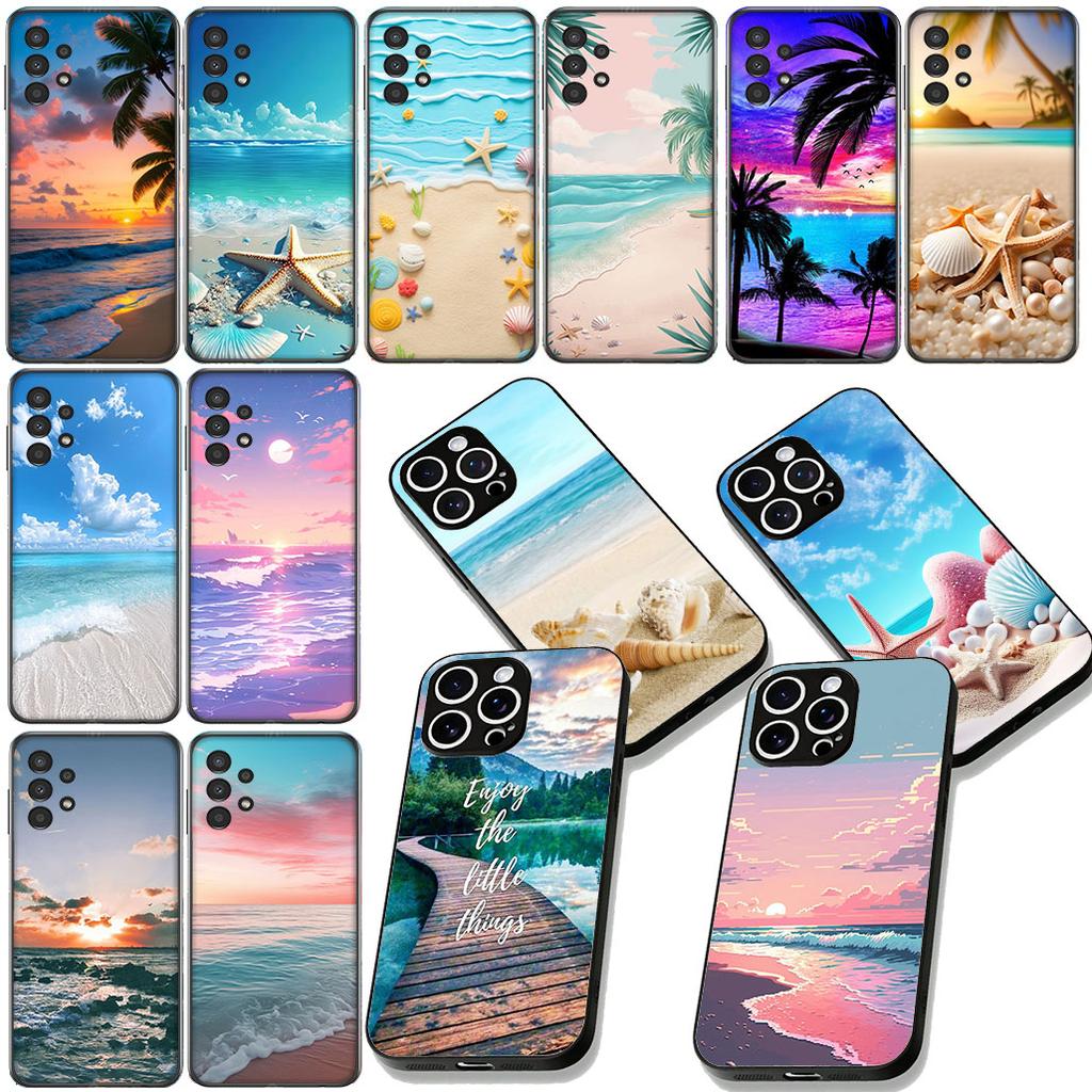 Sea Beach Travel Mountain Phone Cover for Samsung Galaxy Note 20 9 10 S8 S10 Lite S9 Plus A54 A53 A21S S10E A17 Protective Case
