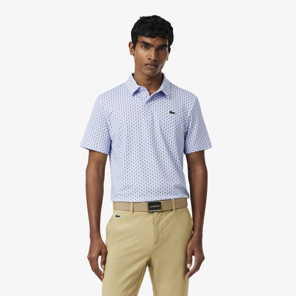 Lacoste Men's Golf AOP Short-Sleeved Polo Shirt DH4825-56GIHH