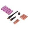 16PCS TIG Welding Torch Accessories Kit Copper Ceramic Plasma Cutter Torch Consumables for WP 17 18 26
