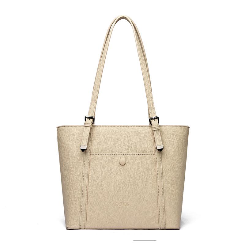 Pu Leather Shoulder Tote Bag for Women Solid Color Luxury Woman Fashion Brand Designer Large Female Handbags Ladies Hand Bags