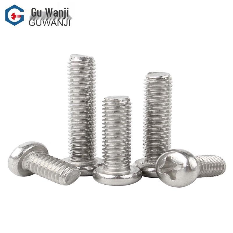 GUWANJI 304 Stainless Steel Phillips Pan Head Screws (YB/T 818 Standard)