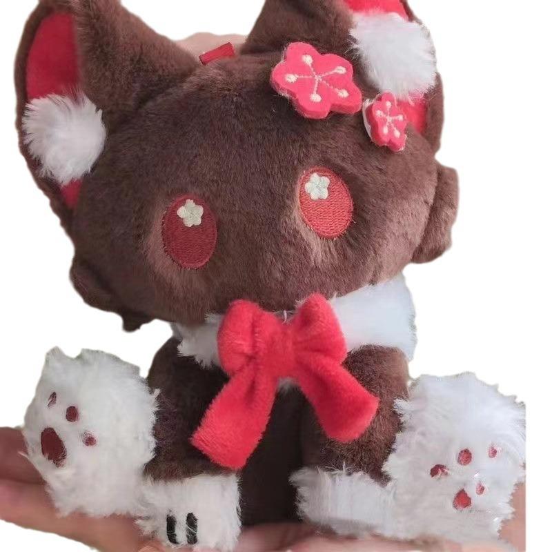 

Оригинальная плюшевая кукла God Fan Two Creation, ореховый кот, милая плюшевая кукла со сливовым тортом, анимация вокруг двух юаней разноцветный