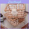 Style Handmade Paper Rope Woven Storage Basket For Jewelry And Snacks Organizer