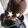 Spicy Girl Silver Star Hair Clip Creative Metal Duckbill Clip Lovely Children Side Clip  Women