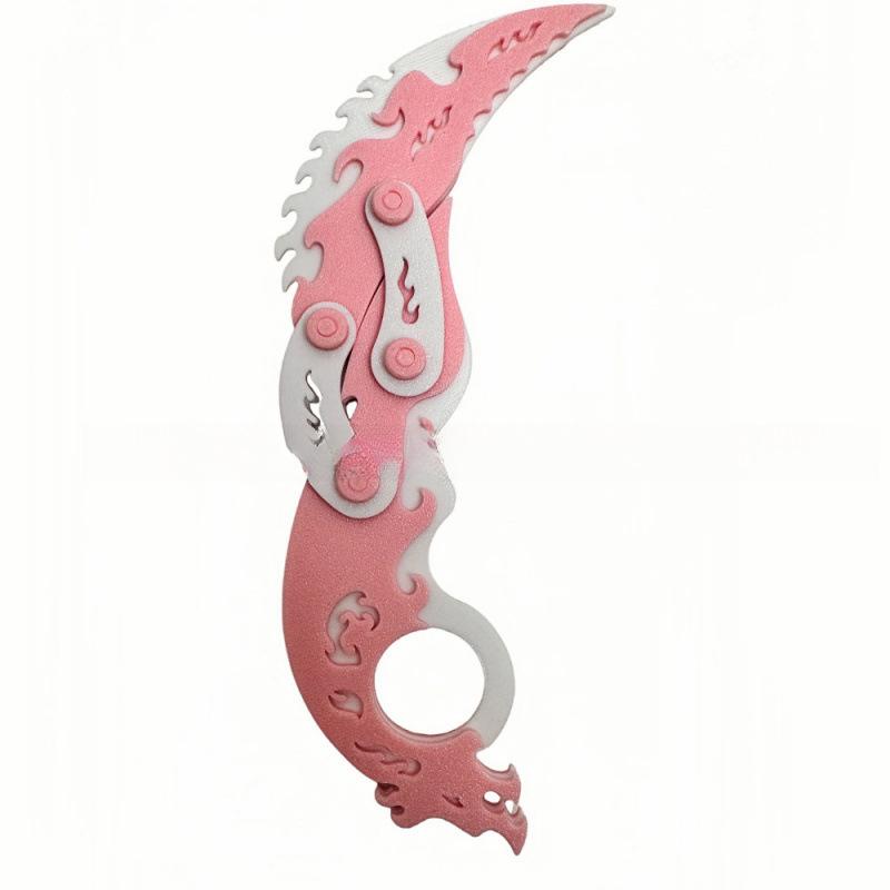 3D Printing Folding Dragon Claw Knife Children'S Decompression Toy Finger Gyro Antistress Gift For Kids Adults Stress Relief Toy