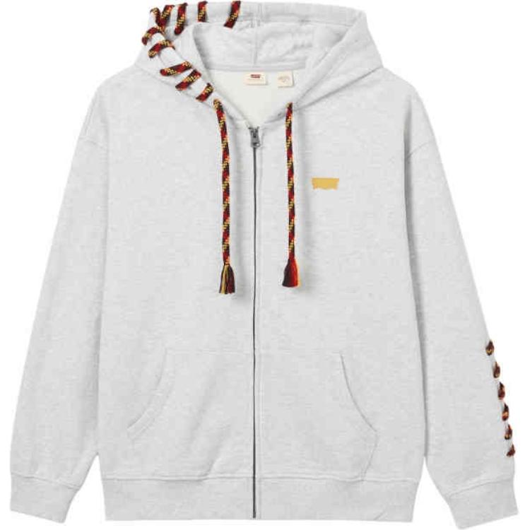 

Levis Коллекция Ограниченного Выпуска к Новому Году Повседневная Свободная Толстовка с Капюшоном на Кулиске Мужские Куртки Серый 003ZM-0001 L