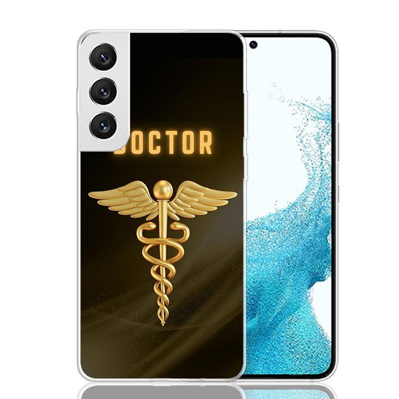 Medizin Pflegekraft Arzt Handyhülle Für Samsung Galaxy S25 S24 S23 S22 S21 FE S20 Ultra S10 Plus Kunst Personalisierte Coque Capa S24 S23
