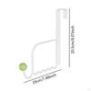 3x Over Door Hanger Hooks Coat Hat Iron Wreath Scarves Towel No Drill Kitchen