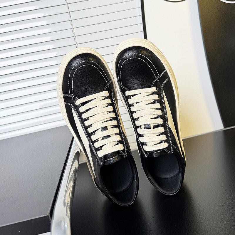 Męskie Codzienne Skórzane Buty Skate Zwiększające Wzrost