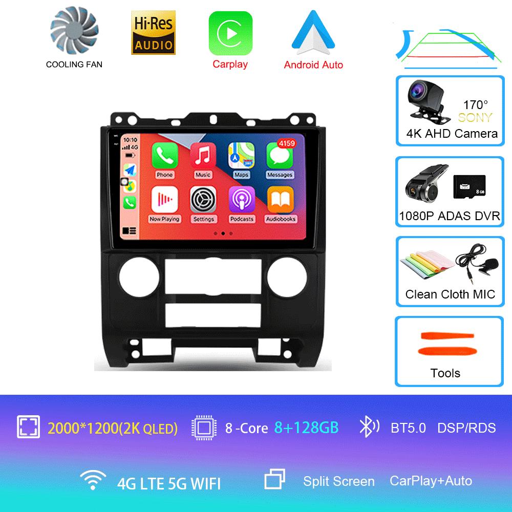 Car Radio Android14 For Ford Escape 2007 2008 2009 2010 2011 2012 Navigation GPS Multimedia Video Player Stereo wireless Carplay