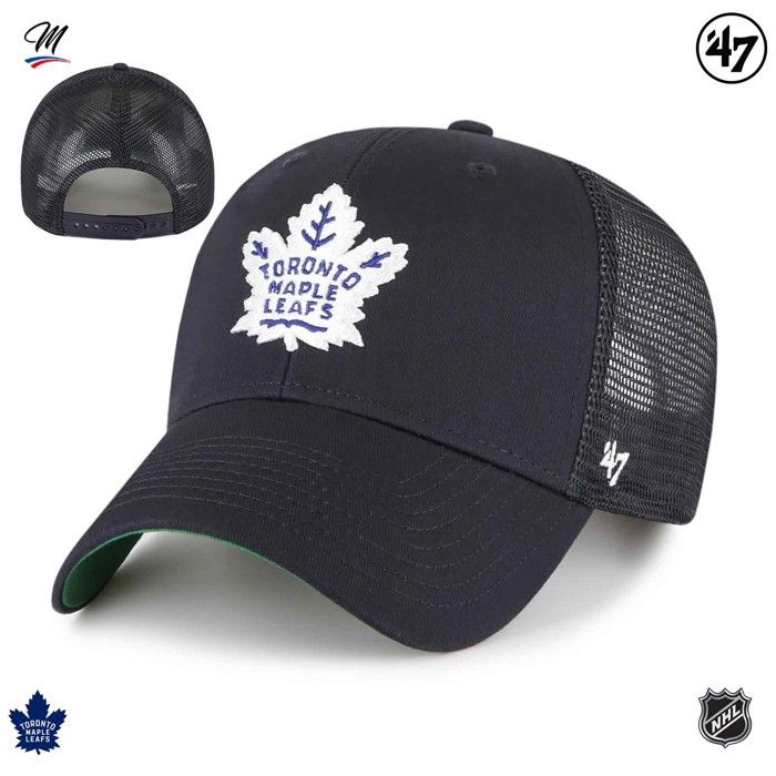 Casquette - 47 Brand - Toronto Maple Leafs - Bleu Navy - Polyester - Ajustable