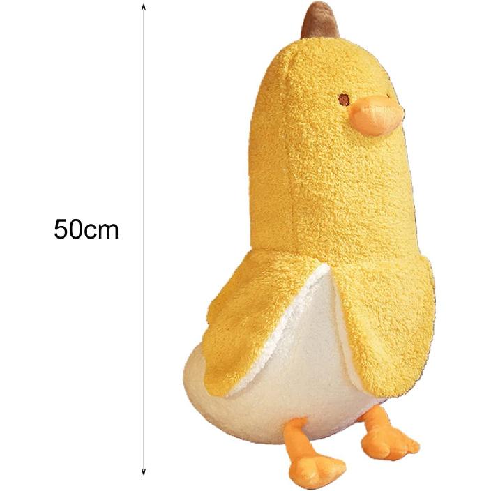 Walbest 19.69" Banana Duck Plush Toys,Cute Banana Duck Stuffed Animals Cushion, Weird Stuff Plushies Duck Stuffed Animals Cute Sleeping Pillows Gifts