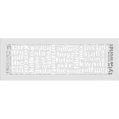 Vent Cover ABC 17x49 White