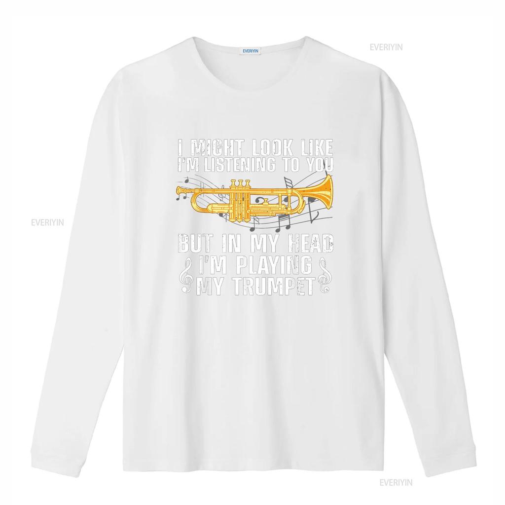 Cool Trumpet For Player Marching Band Geek T Shirt vintage Washed Stretched Stylish Versatile Top For Everyday Wear Comfortable