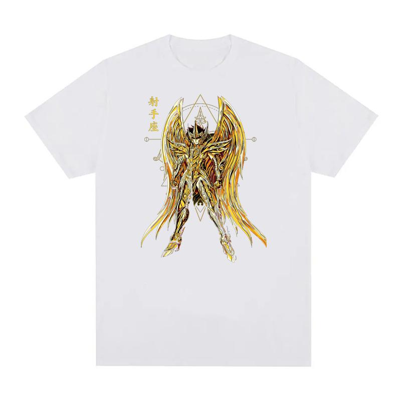 Saint Seiya Graphic Print T Shirts Men Women EU Size 100% Cotton Unisex Tops CottonStreetwear Harajuku