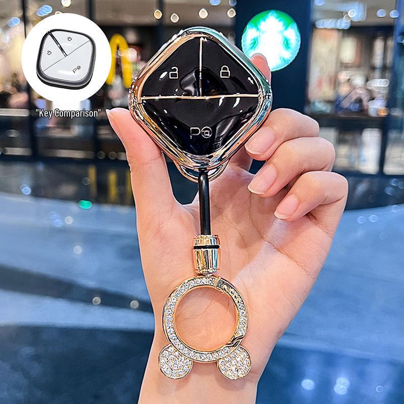 Cloud Yueye Wuling Key Case for KiWiev and Bingguo Models - Women's Key Shell with Buckle