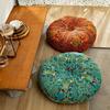 Pumpkin Cotton and Linen Fabric Square Tatami Cushion Household Round Seat Cushion Thickened
