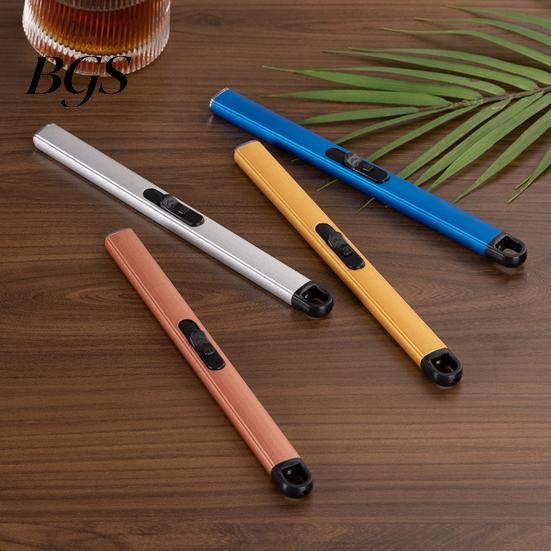 Portable Windproof Igniter 1 Set Electric Long Handle Double Safety Switch USB Charging for Camping Picnic Home Use Safe Ignition Device