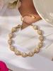 Luxury Zirconia Diamond Bracelet and Necklace Set with Stainless Steel Pendant and Retro Earrings
