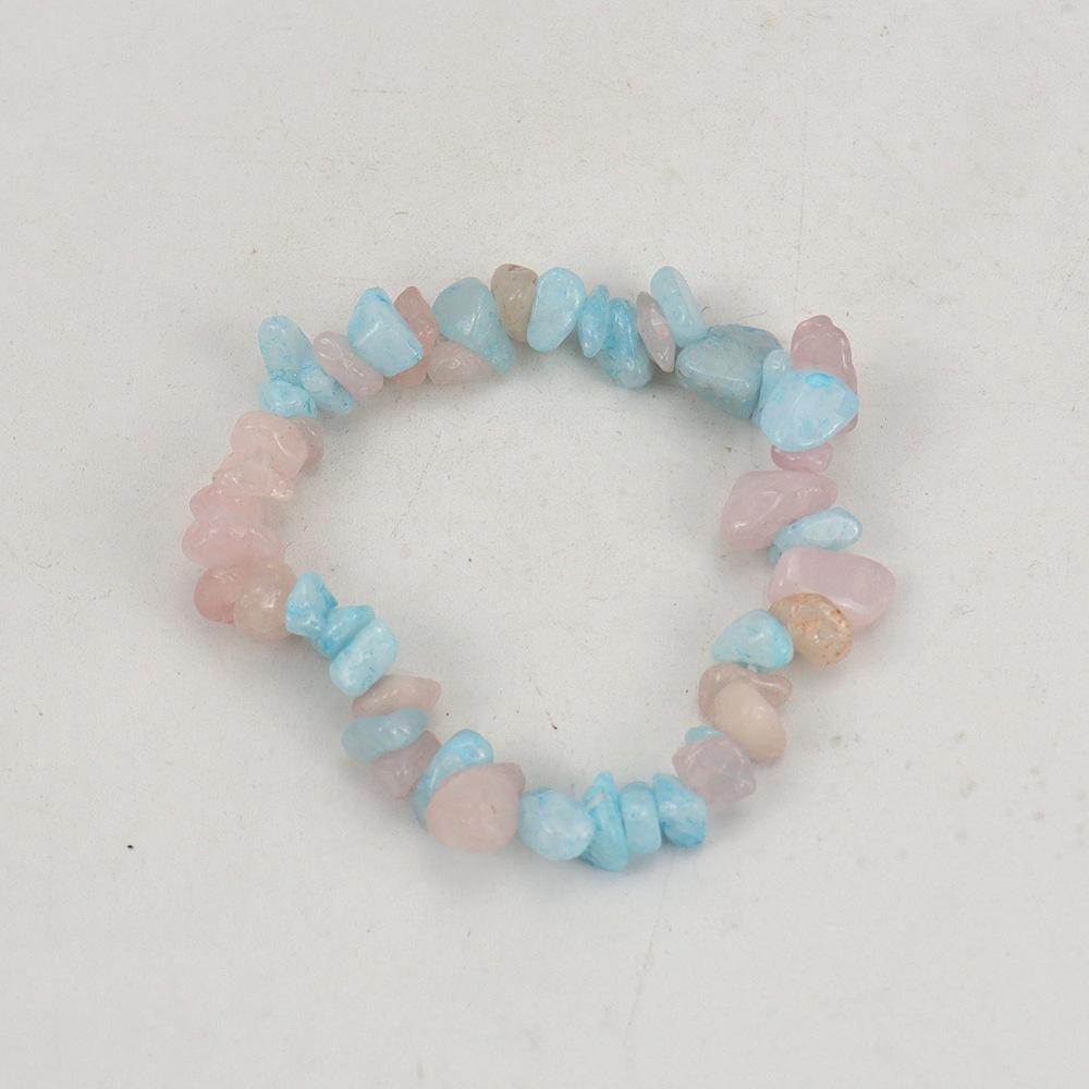 Handmade Beads, Natural Crystal Gravel Bracelet Bracelet B54