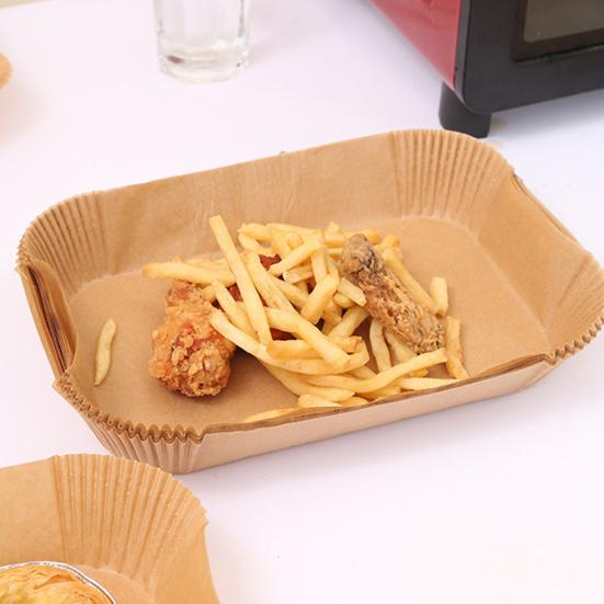 100 vnt. gruzdintuvų įdėklai, skirti Ninja pergamentiniam popieriui, vienkartiniai stačiakampiai karščiui atsparūs nelipniai kepimo popieriai virtuvės reikmenys