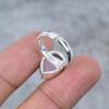 Pink Chalcedony Gemstone Handmade 925 Sterling Silver Jewelry Ring Size 8.5 M-268