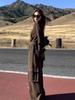 Women's Retro Sportswear Set: Spring Slim Fit Hoodie & Wide Leg Pants Two-Piece Running Outfit