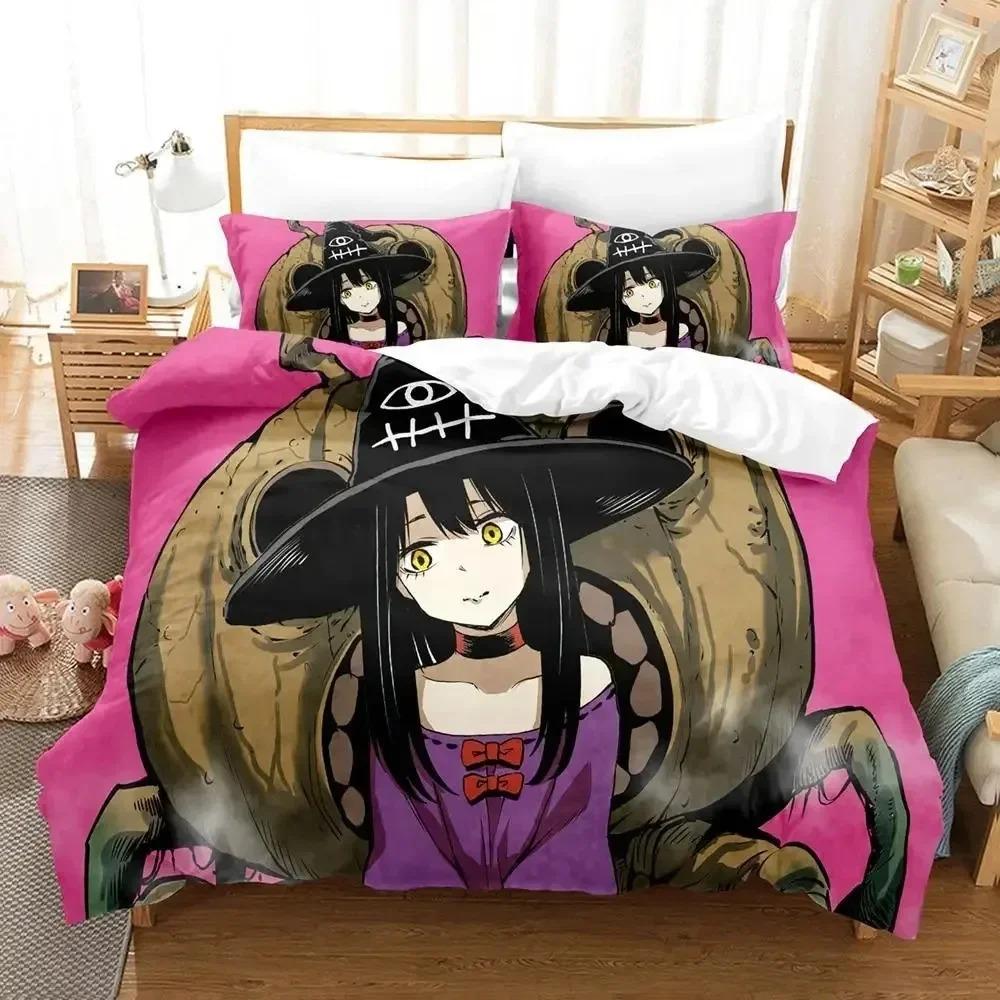 

Anime Mieruko-chan Bed Ensemble Bedspread Cover Bed Collection Quilt Cover Pillowcase Comforter king Queen Size Size Boys Adult Bed Ensemble EU Single 135x200cm
