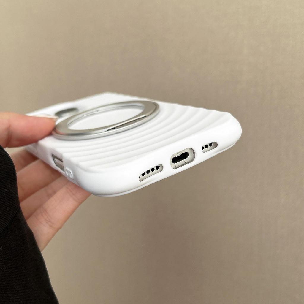 Apple 17 Promax Boyang Magnetic Stand iPhone 16 Liquid Silicone Anti-Fall Case