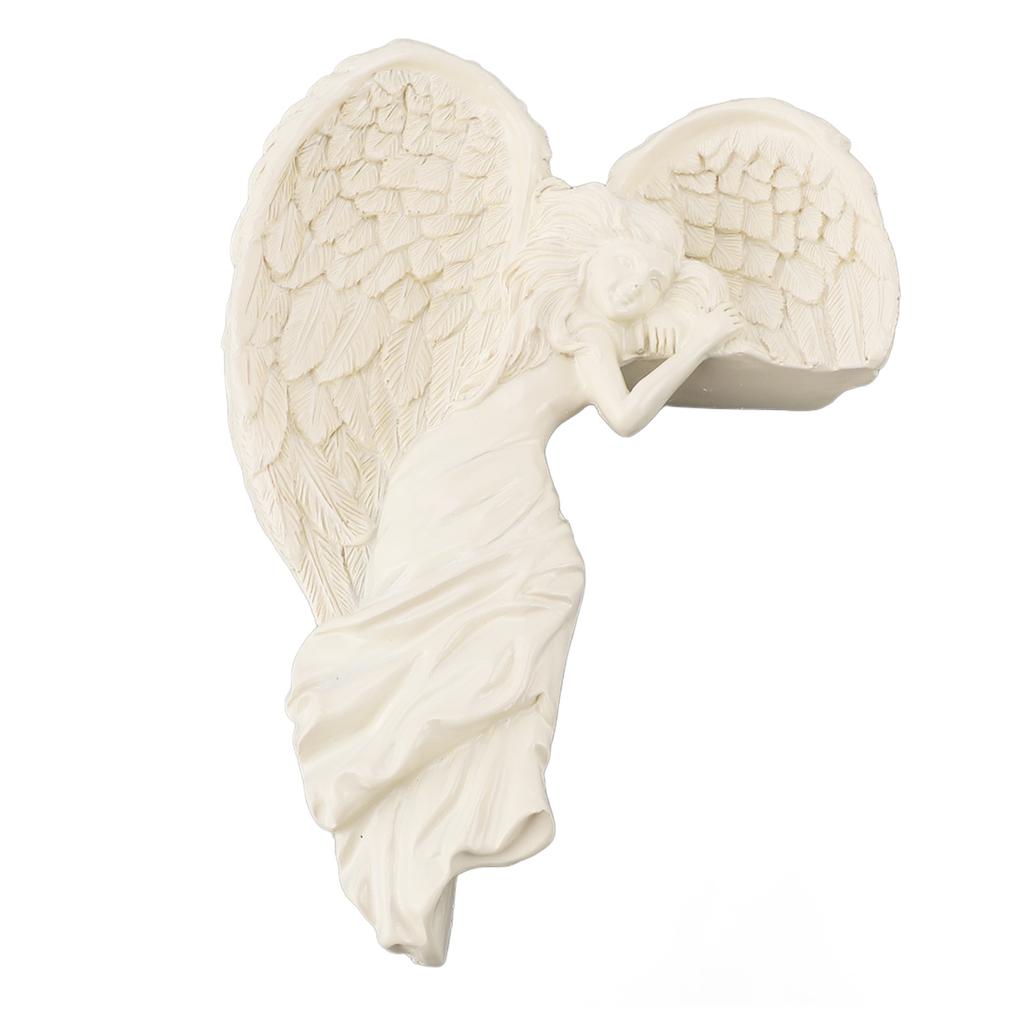 Door Frame Angel Decor Resin Right Angle Wall Sculpture Corner 3D Figurine for Living Room Bedroom