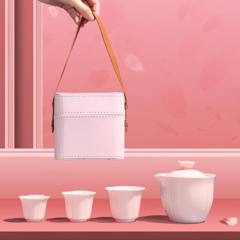 

Portable Ceramic Travel Tea Set (1 Pot, 3 Cups)