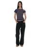 PARTIMENTO WOMEN Pwc (Set) Asymmetrical Double Layered Top_Purple