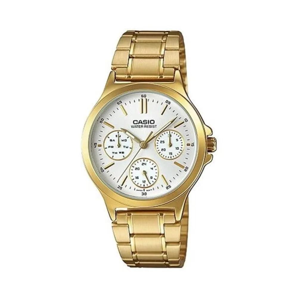 [Cio] LTP-V300G-7A Multi-Hand Analog Women s Metal Watch