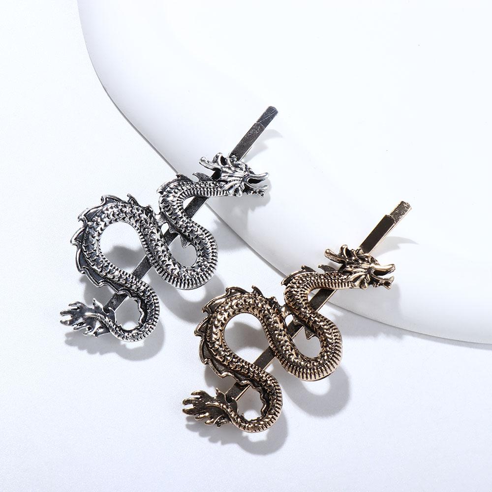 Shape Barrette Chinese Style Headwear Dragon Shape Hairpin Female Hair Accessories Metal Hair Clip