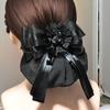 Lace Decorated Hair Accessories Bowknot Flower Decor Mesh Bag Hair