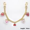Stylish DIY Bag Chain with Strawberry Cherry Pendant and Detachable Extension for Trendy Bags