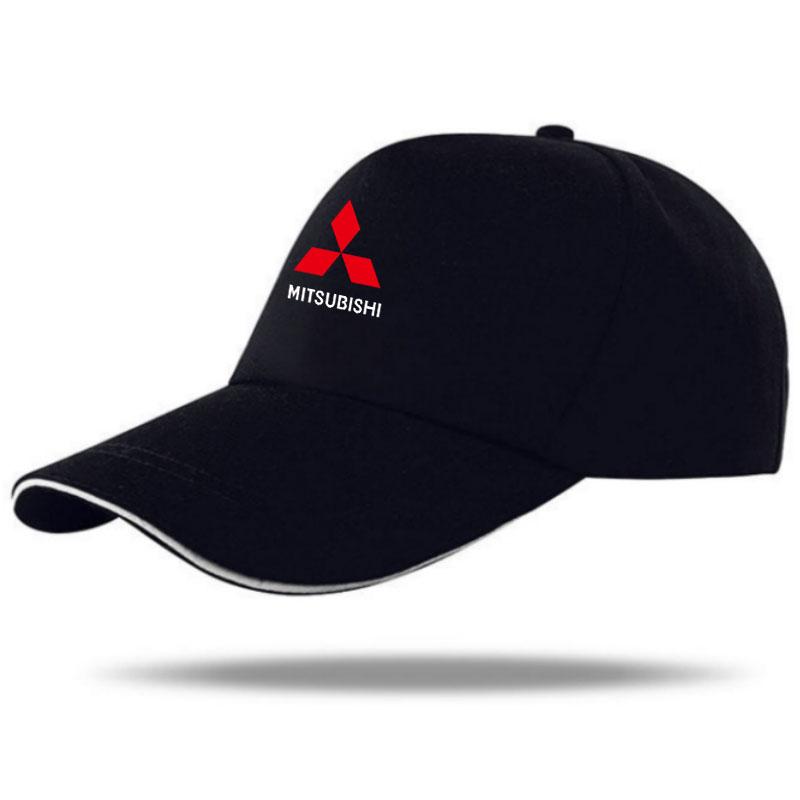 

Car Logo Snapback Baseball Cap Adjustable Casual Hats for Mitsubishi ASX Chaveiro Lancer EX Outlander Pajero чёрный