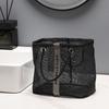 Bathroom Mesh Toiletry Bag, Portable Large Net Shower Handbag, Breathable Mesh Storage Basket for Bath Supplies