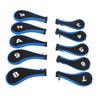 10Pcs Golf Club Head Cover Neoprene Golf Head Cover for Woods Irons Golfer Lovers
