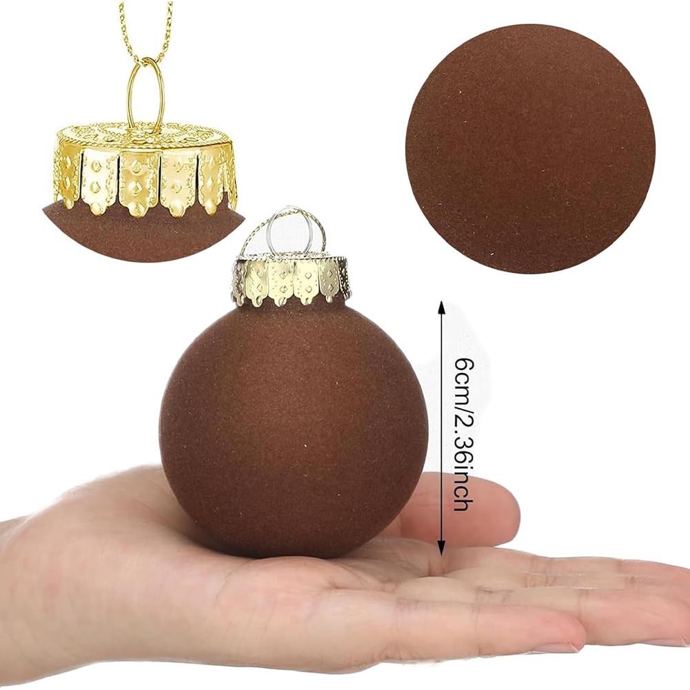 Convenience Christmas Balls Easy To Hang Metal Plastic