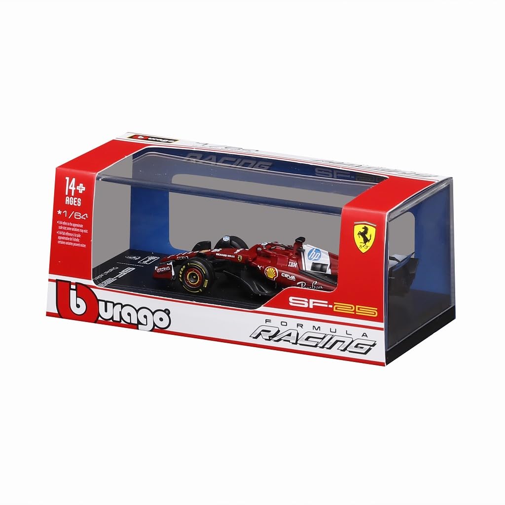 Kyosho BURAGO Ferrari 2025 Australian GP Leclerc Not Assembled Model 1/64 SF-25 No.16 C. (Clear Case/Driver Included) - 18-56804L