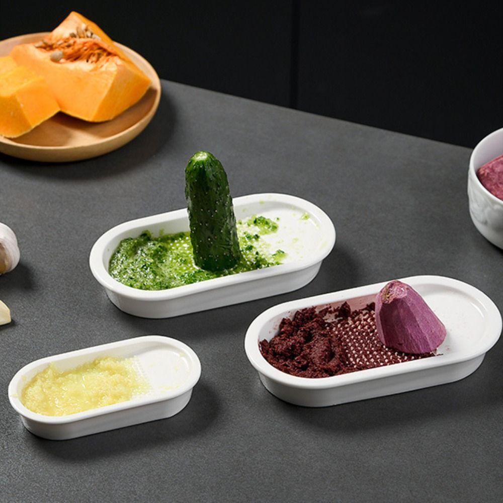 Wear Resistant Ginger Grater Ceramics Kitchen Grater Household Garlic Grinder  Seasoning Grinding
