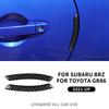 For Subaru BRZ GR86 2021-2026 Carbon Fiber Outer Door Anti-collision Sticker Anti-scratch Body Exterior Decor Upgrade Accessorie