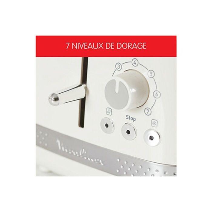 Grille-pain MOULINEX Soleil 850W 2 fentes - Ivoire - 7 niveaux de dorage